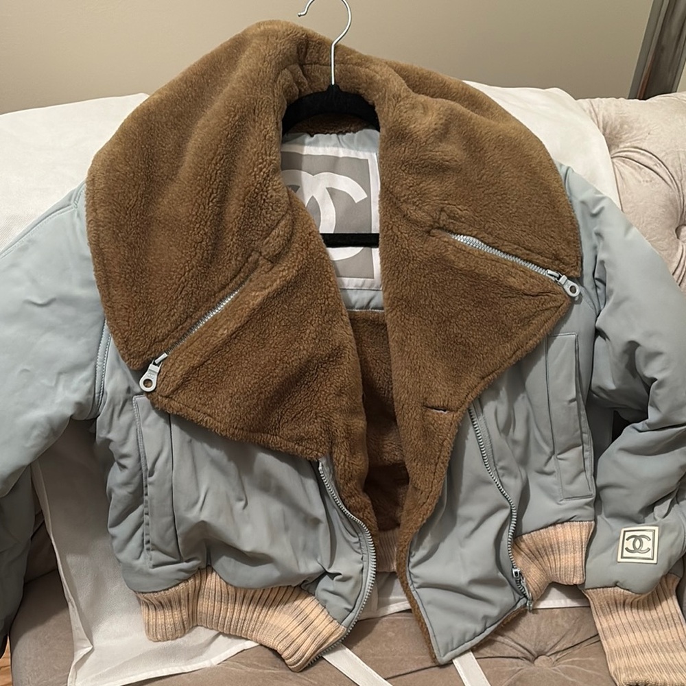 Chanel Gray and Brown Jacket